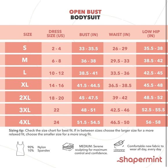 SHAPERMINT Bodysuit 3X Black Open Bra Brief Leg Panty Seamless Compression OCT - Picture 7 of 7